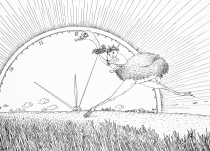 徐俊国漫画--鸵鸟