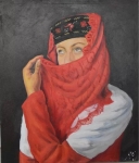 红纱巾