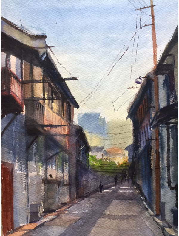 季吕刚水彩 53x38cm 4k水彩纸
