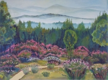 《野杜鹃》  200*150厘米 